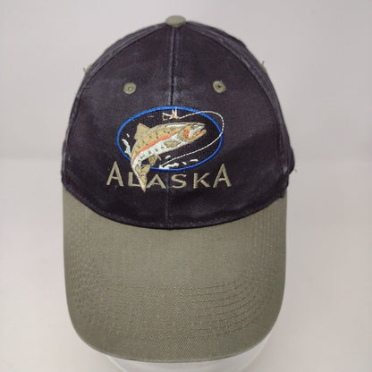 Alaska Snapback Hat Multi OSFA Embroidered Fish Colorblock 6 Panel