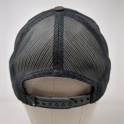 KaiAloha Supply Wailea Maui Snapback Trucker Hat Black OSFA Mesh Back