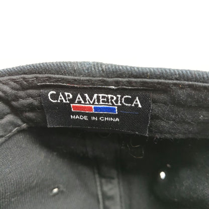 Cap America Grilla Grills Black Baseball Hat One Size Gorilla Logo Slideback