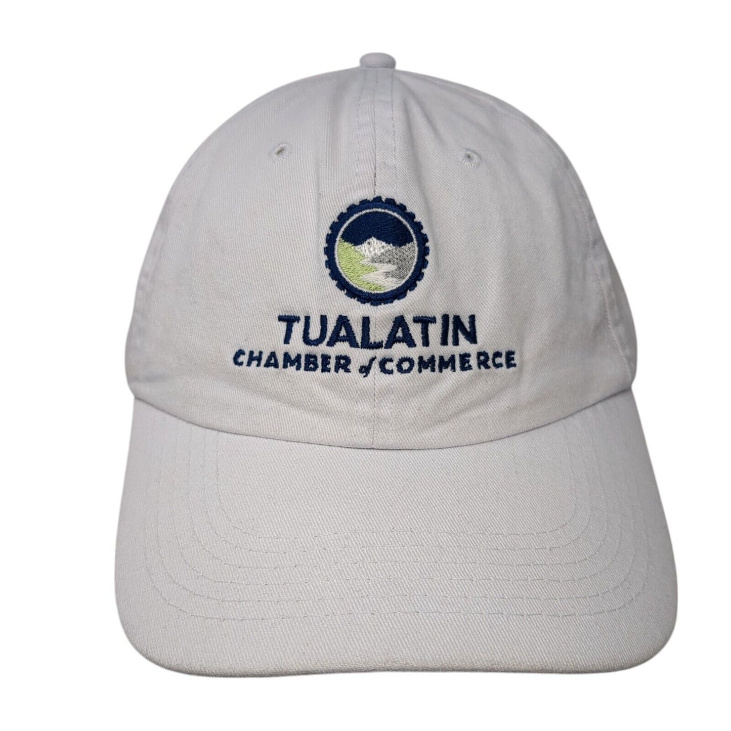 Tualatin Chamber of Commerce Slideback Hat White One Size Adjustable Apollo USA