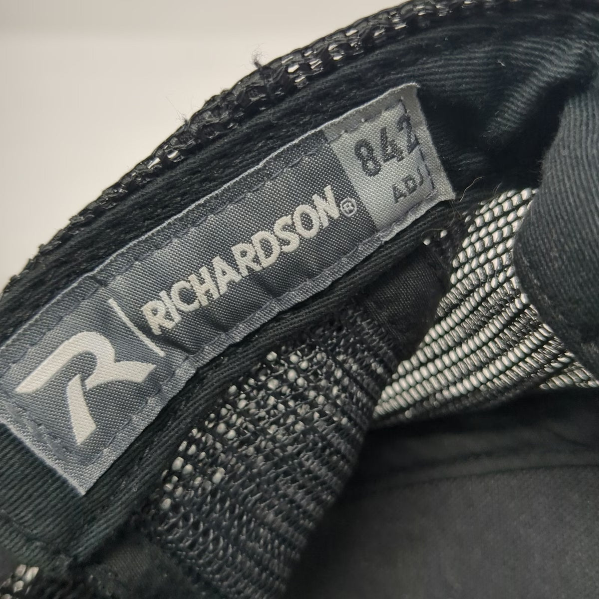 Richardson Trucker Hat Black Blue One Size Farwest Hex Camo Mesh Back Snapback