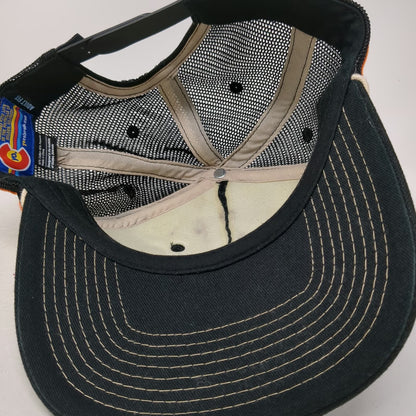 yocolorado Trucker Hat Black One Size Snapback Mesh Patch Rope Side Stripes Logo