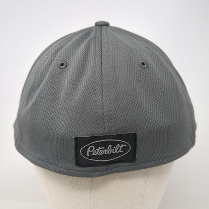 Peterbilt Baseball Cap Gray One Size Fitted American Flag Logo Polyester Hat