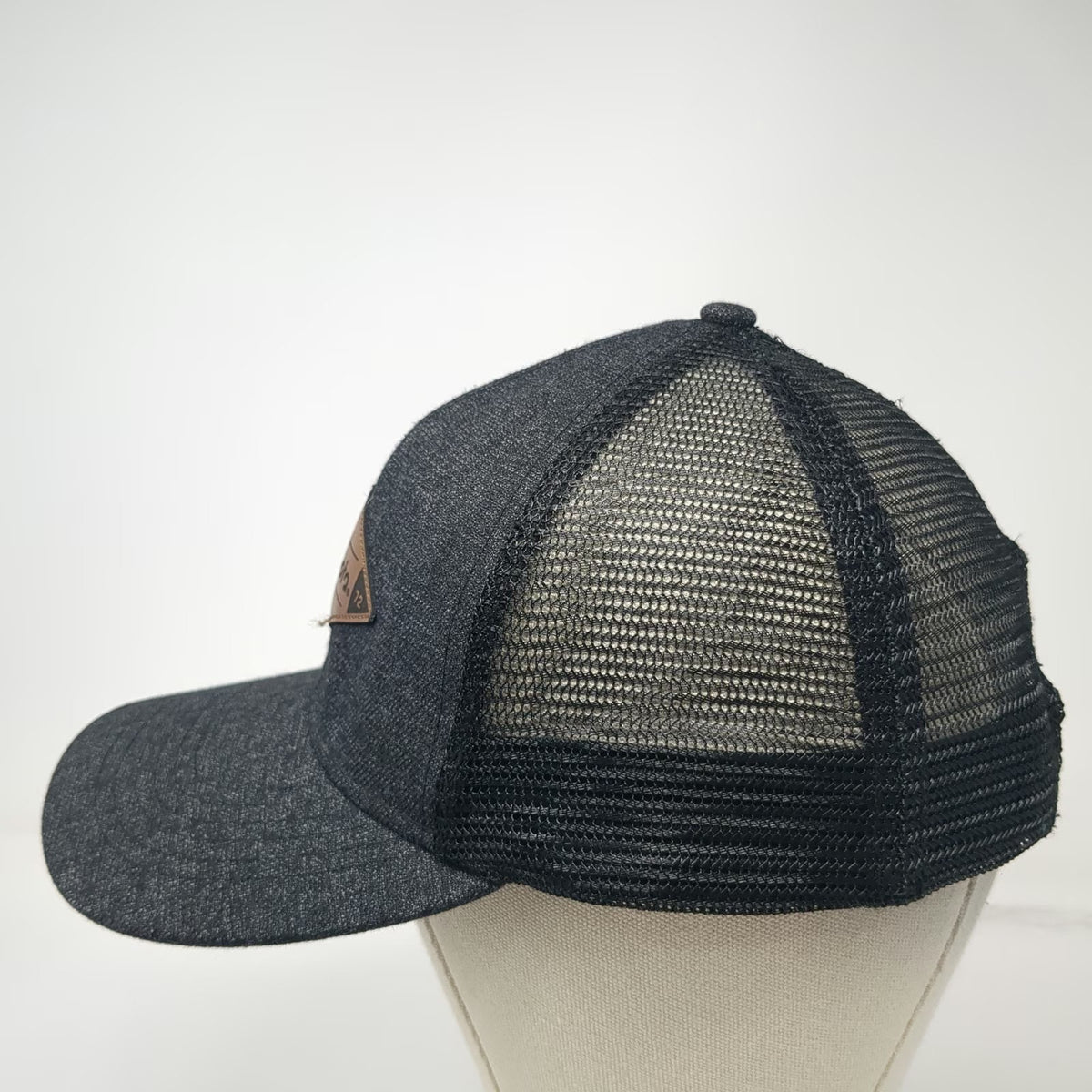 Kubota Trucker Hat Black One Size Mesh Back Snapback Gray Diamond Logo Patch