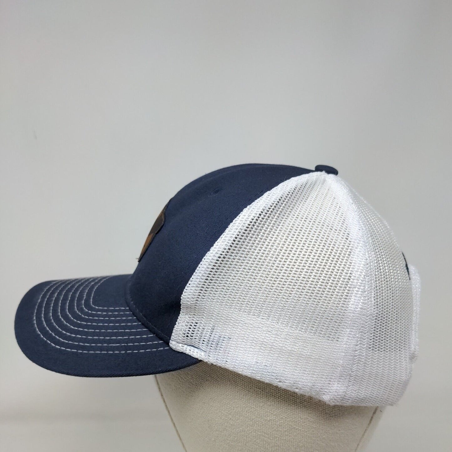 Blue Origin Snapback Trucker Hat Blue One Size Adjustable Patch Mesh Back