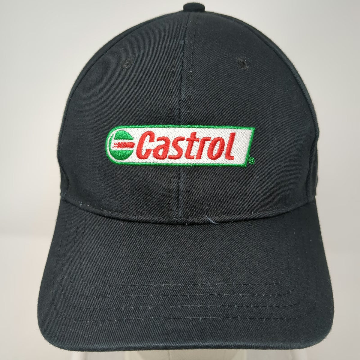 Castrol Logo Black Baseball Cap One Size Embroidered Strapback Cotton Hat