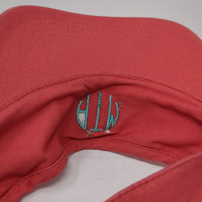 ATM Strapback Sun Visor Hat Pink One Size Adjustable Embroidered Outdoor