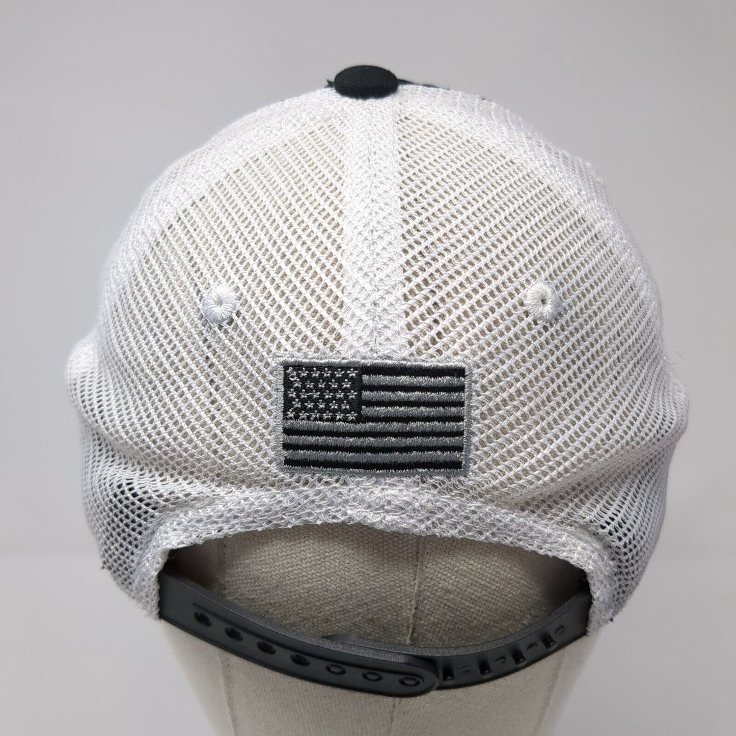 Jessie G Camo Anchor Snapback Trucker Hat Black One Size Mesh Back