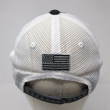 Jessie G Camo Anchor Snapback Trucker Hat Black One Size Mesh Back