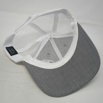 AMG Trucker Hat Gray One Size D&B Supply Shield Logo Snapback Mesh Back Outdoor