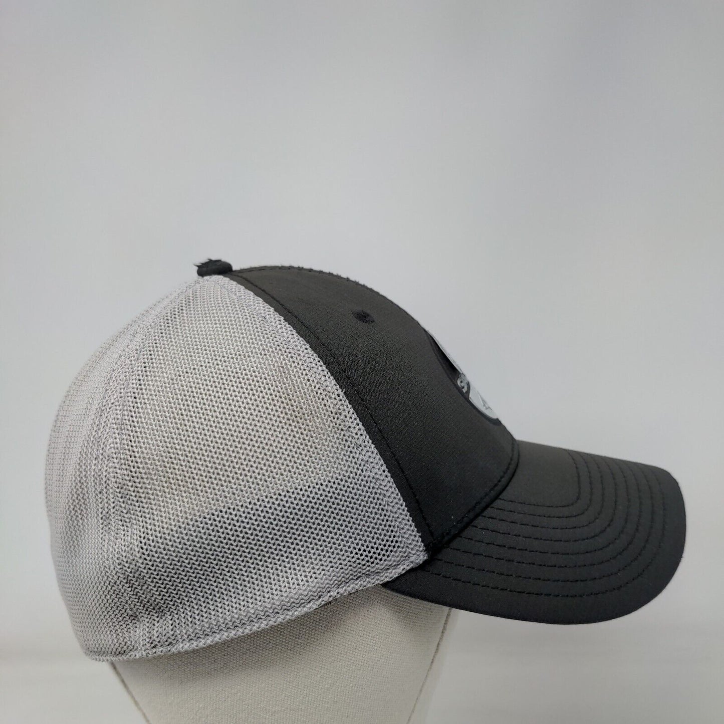Salt Life Fitted Mesh Back Trucker Hat Black OSFM Colorblock 6 Panel