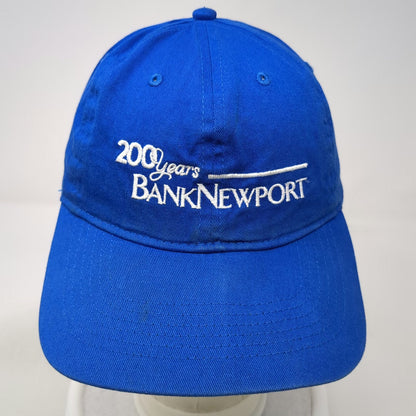 Big X BankNewport 200 Years Anniversary Blue One Size Baseball Cap Hat Strapback