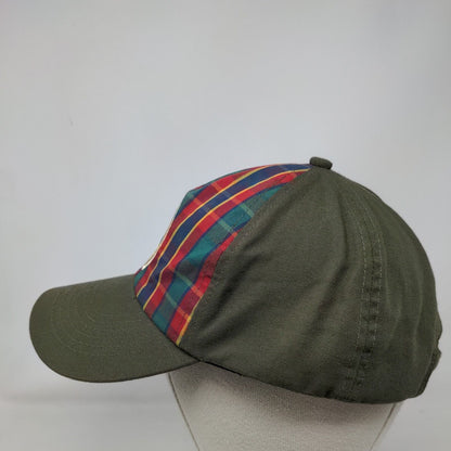 Boy Scouts Of America Webelo Strapback Hat Green M/L Plaid Web Twill Uniform Cap