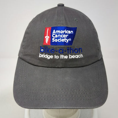 Cap America Baseball Cap Gray One Size American Cancer Society Bike-a-Thon Hat