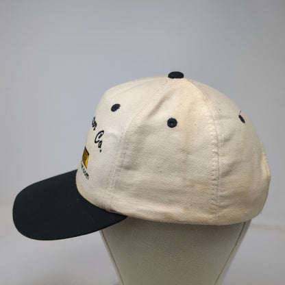 Mohr's Snapback Hat Beige Black One Size Burks Tractor Co Construction Workwear