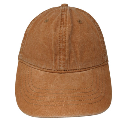 Unbranded Slideback Baseball Cap Orange One Size Adjustable 6 Panel Blank