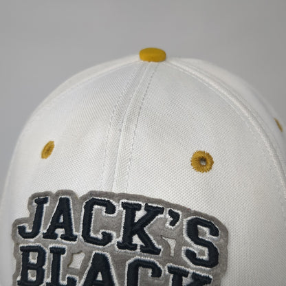 Jack's 7628 YDS Black Fitted Baseball Cap White One Size Adjustable The Game