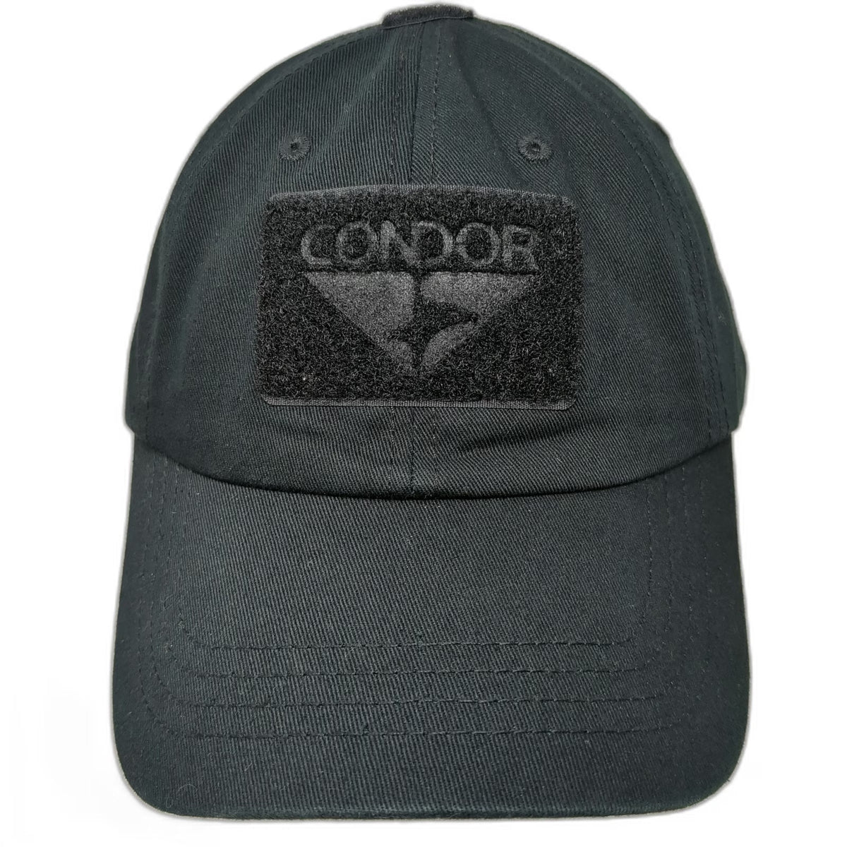 Condor Baseball Cap Black One Size Tactical Adjustable Loop Patches Operator Hat