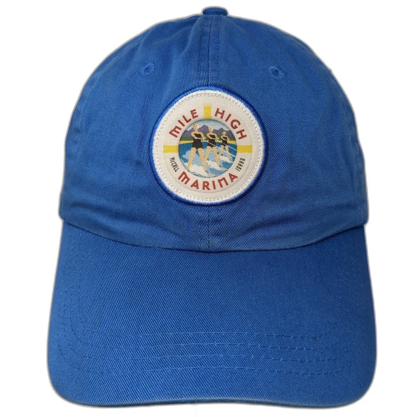 Ahead Baseball Cap Blue One Size Mile High Marina McCall Idaho Cotton Patch Hat
