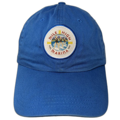 Ahead Baseball Cap Blue One Size Mile High Marina McCall Idaho Cotton Patch Hat