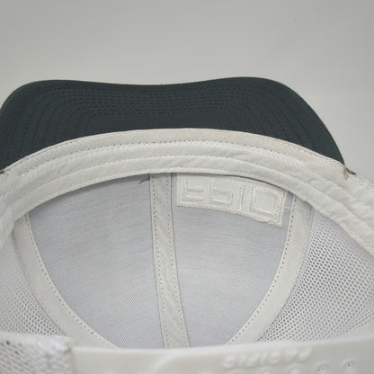 Pacific Headwear Trucker Hat Gray White One Size FPID Mesh Back Snapback 104C