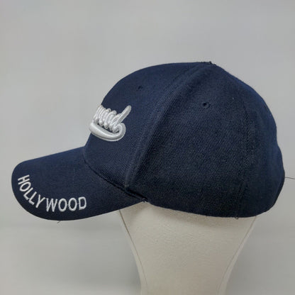 Blue Ocean Men's Strapback Hat Blue Adjustable Embroidered Logo Acrylic