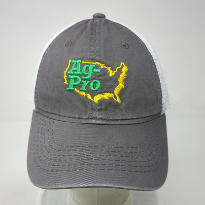Ag-Pro Strapback Trucker Hat Gray One Size Adjustable Mesh Back Outdoor Cap