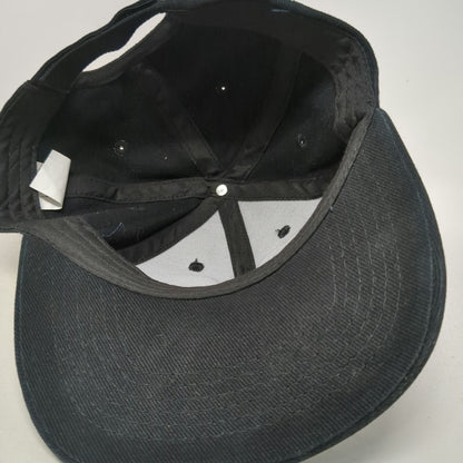 Hiphic Bobcat Logo Embroidered Baseball Cap Black One Size Strapback Hat