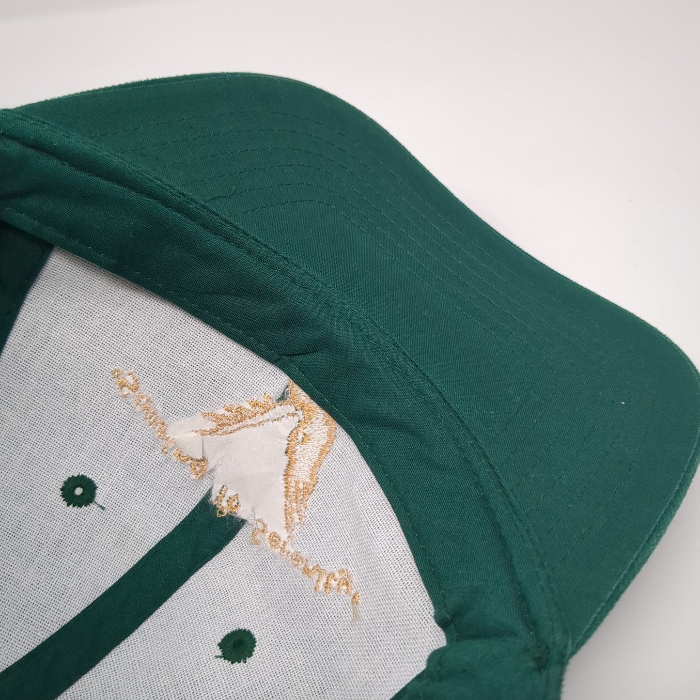 Soaring To Serenity Slideback Hat Green One Size Adjustable Cotton Deluxe