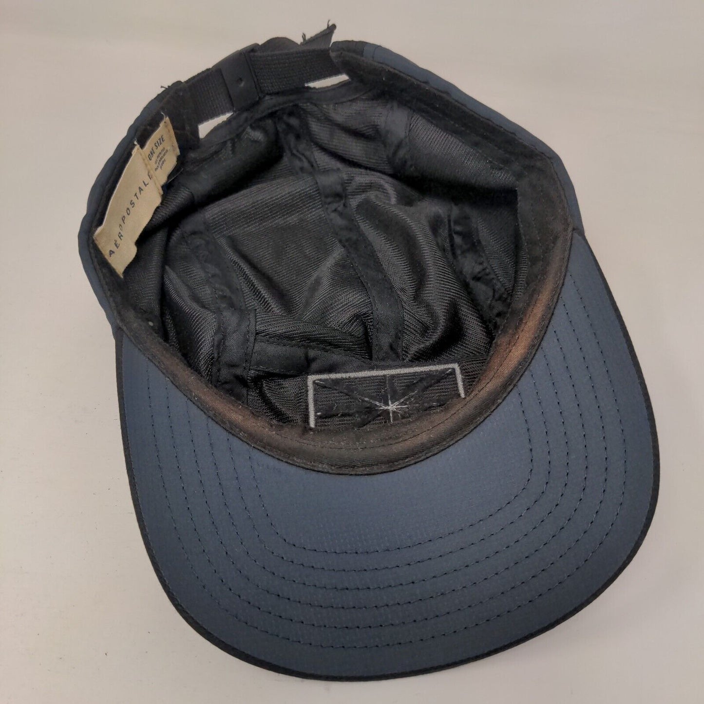 Aero NY87 Strapback Hat 5 Panel Cap Black One Size Adjustable Embroidered