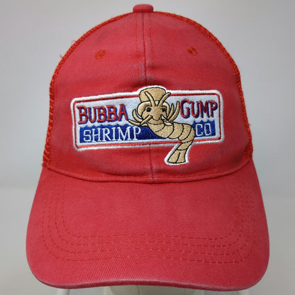 Bubba Gump Shrimp Co Red One Size Trucker Hat Mesh Snapback Movie Logo Forrest