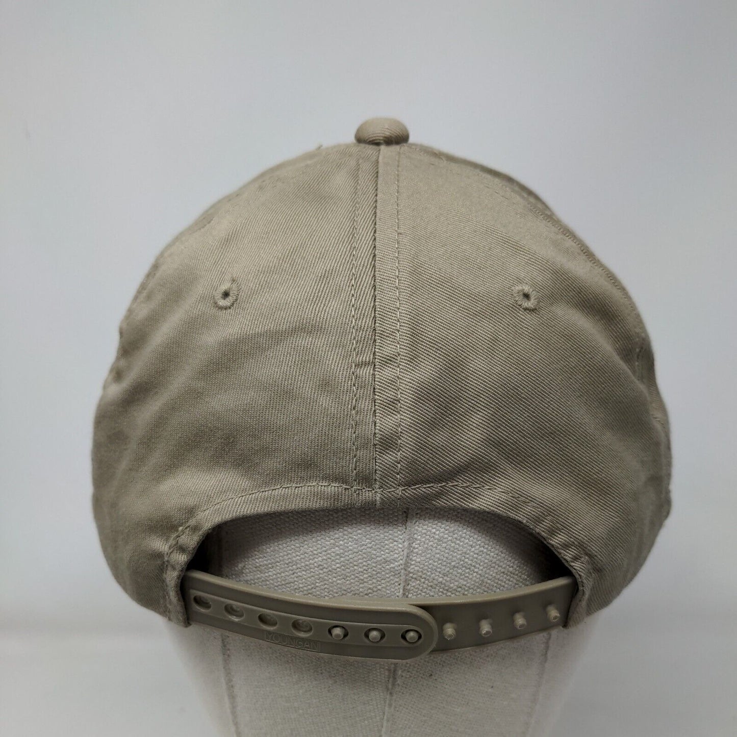 Signatures Snapback Hat Tan OSFM Adjustable Solid Vent Holes Blank