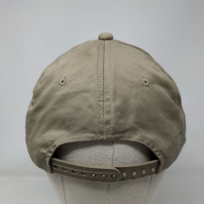 Signatures Snapback Hat Tan OSFM Adjustable Solid Vent Holes Blank