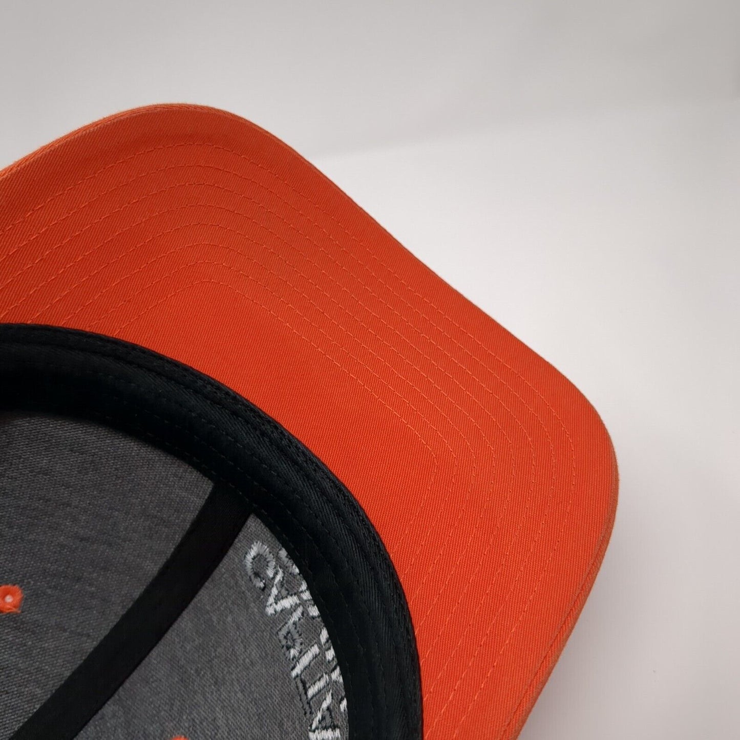 Capital Paving Snapback Trucker Hat Orange OSFA Mesh Back Richardson
