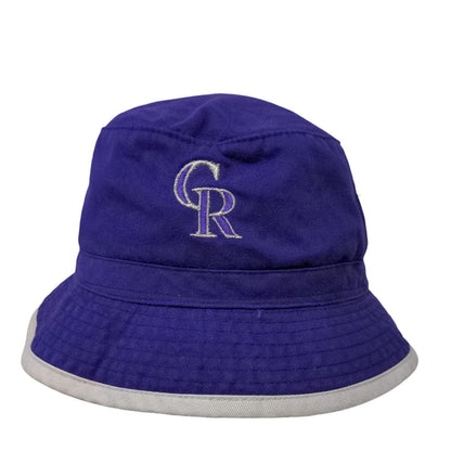 Colorado Rockies Twill Bucket Hat Purple OSFA Embroidered Genuine Merchandise