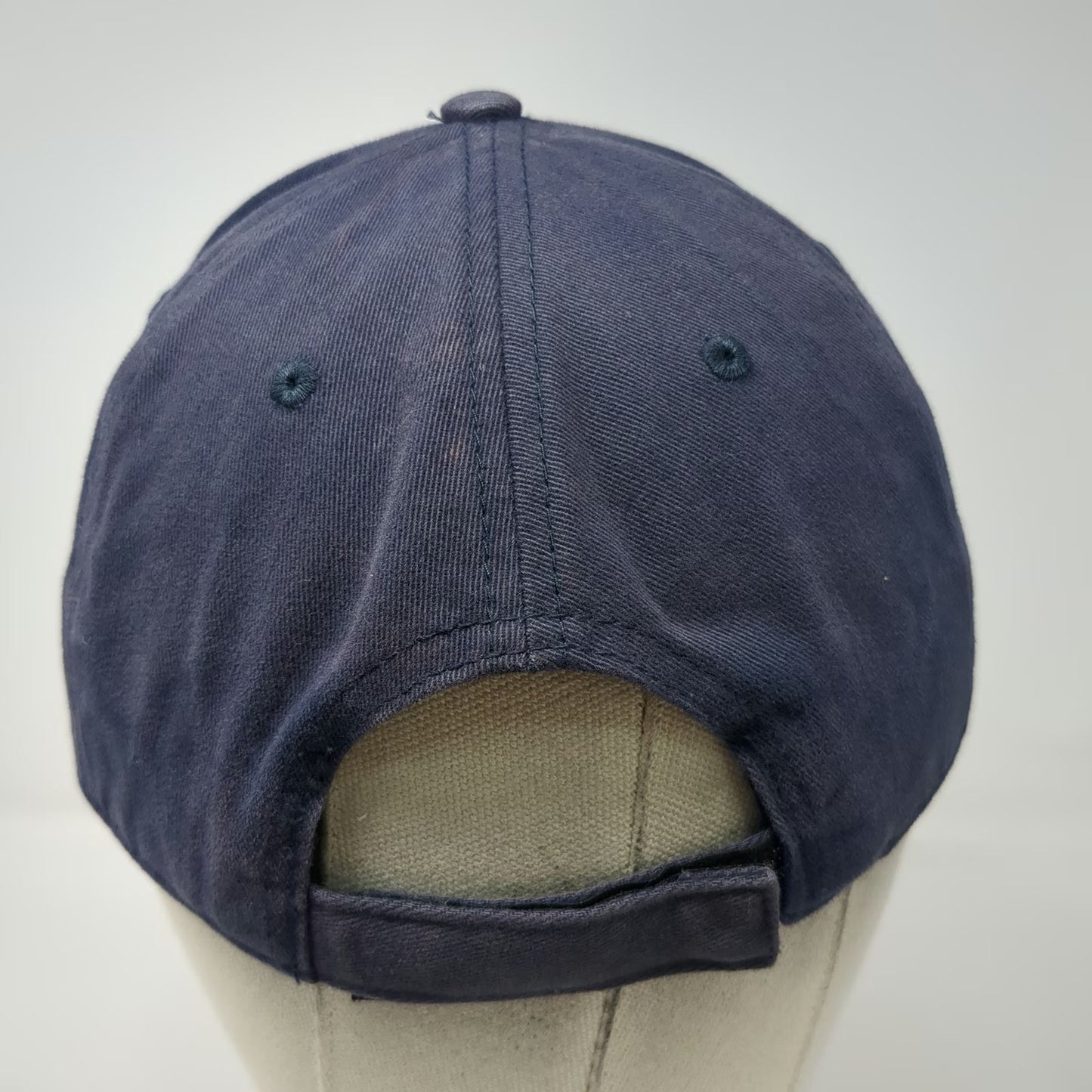 New England Patriots NFL Team Apparel Blue One Size Strapback Cap Hat Gray Brim