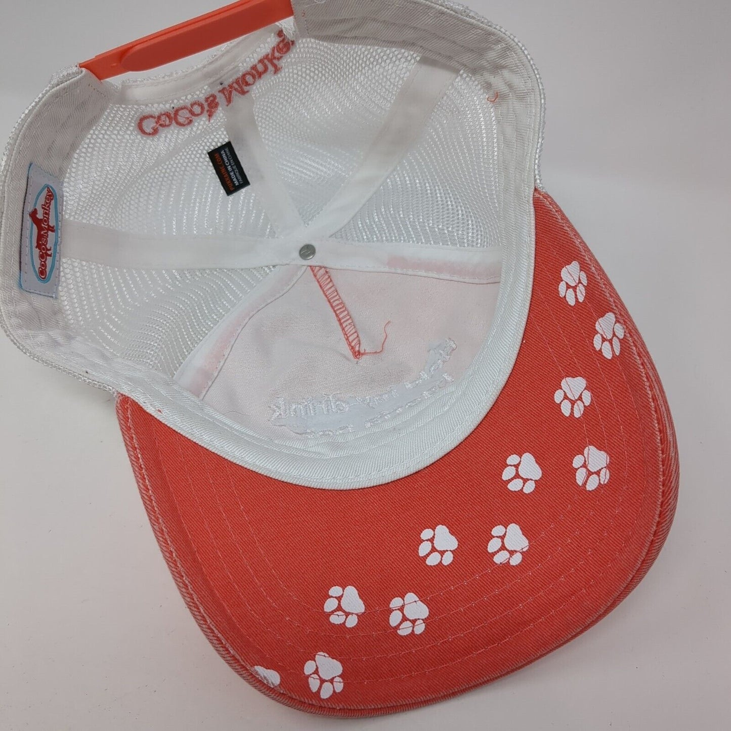 Hold My Drink I Gotta Pet This Dog Trucker Hat Orange One Size CoCo's Monkey