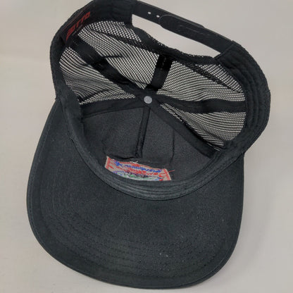 Welcome To Camp Crystal Lake Snapback Mesh Back Trucker Hat Black OSFM