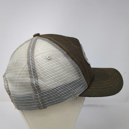 Von Dutch Trucker Hat Brown One Size Quilted Patch Mesh Snapback Embroidered Hat