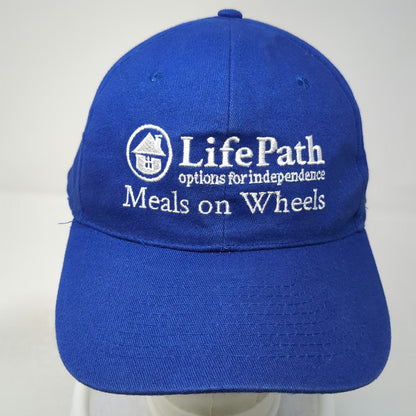 HitWear Baseball Cap Blue One Size Strapback Cotton Meals on Wheels LifePath Hat