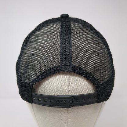 HG Quilted Snapback Trucker Hat Black OSFA Mesh Back Colorblock