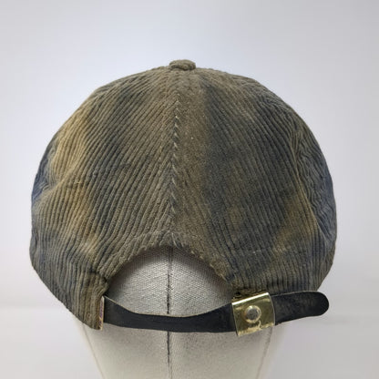 Imperial Headwear Trucker Hat Blue OS Combs Gates Aviation Corduroy Rope Hat