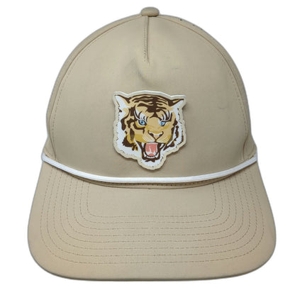 Branded Bills Trucker Hat Beige One Size Rope Tiger Patch Jet The Dude Abides