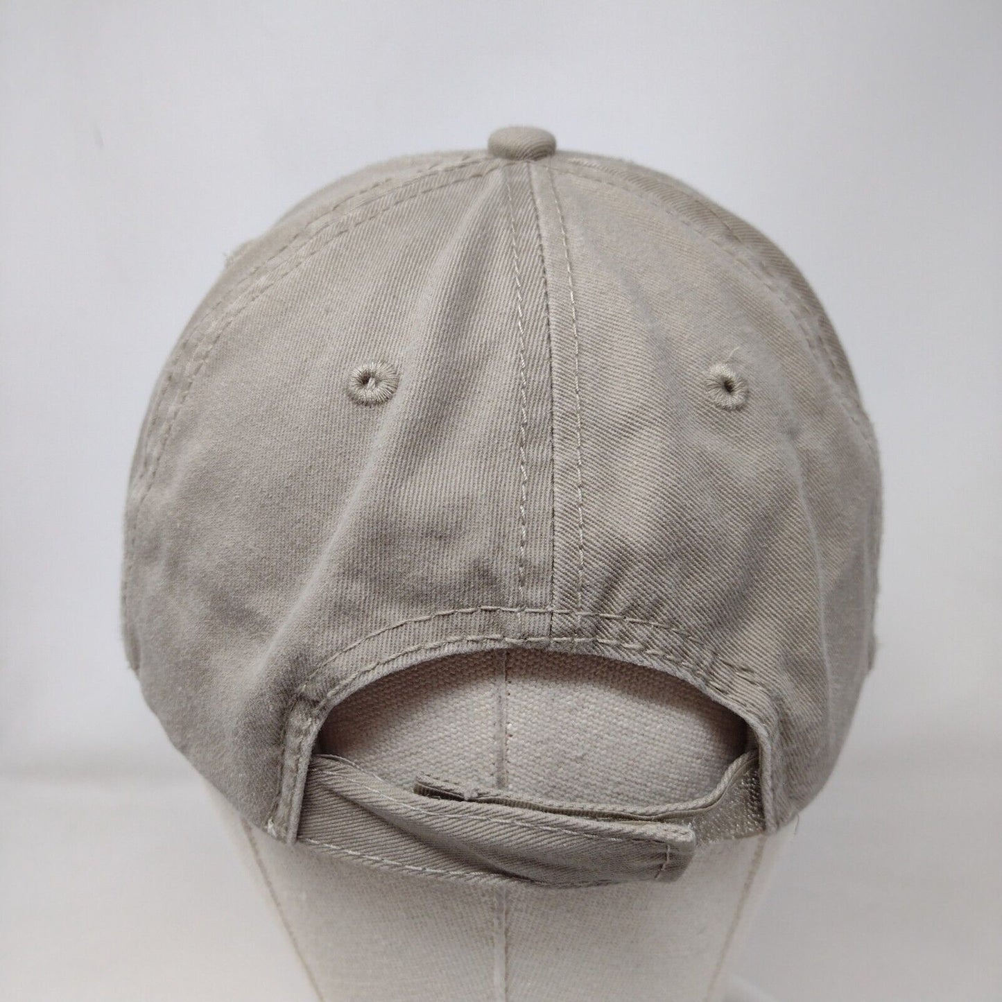 Western Community Strapback Hat Tan One Size Adjustable 6 Panel Port & Company