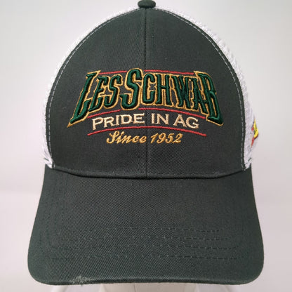 GO USA Baseball Cap Green One Size Les Schwab Pride In Ag Mesh Strapback Hat