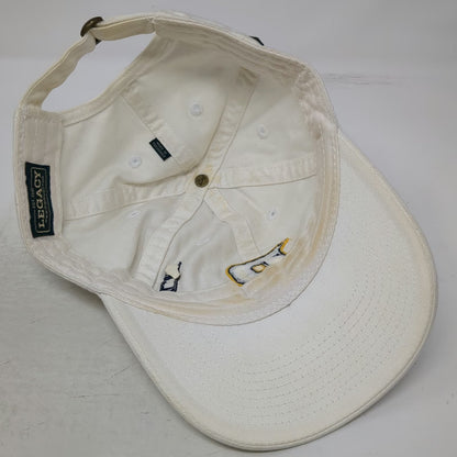 Legacy Baseball Cap White One Size Slideback Pace University P Logo Hat