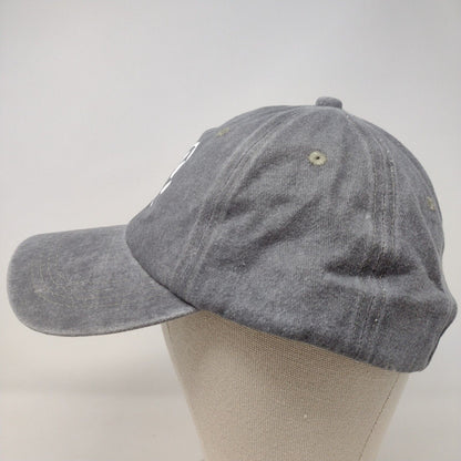 Dog Paw Print Heart Slideback Hat Gray OSFA Adjustable Solid 6 Panel