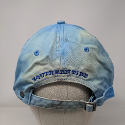 Southern Tide Slideback Hat Blue One Size Embroidered Fish 6 Panel