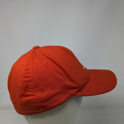 Richardson Fitted Hat Orange M/L Embroidered Vented Holes Pro 185 Flexfit