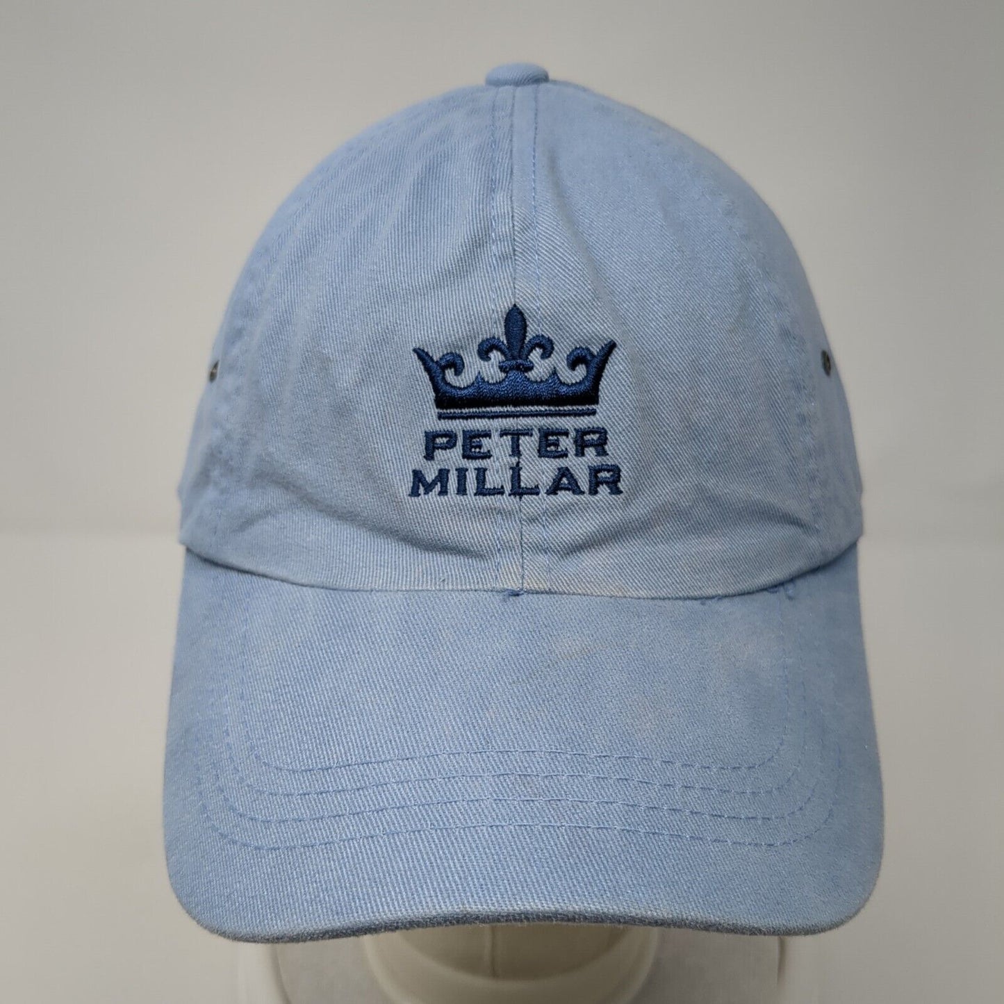 Peter Millar Slideback Hat Blue One Size Embroidered Logo Adjustable
